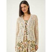 Roman Crochet Edge To Edge Cardigan