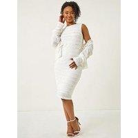 Roman Petite Ruffle Sleeveless Dress