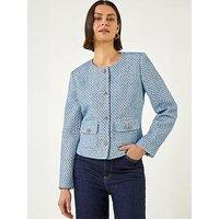 Roman Single Breasted Boucle Jacket