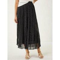 Roman Polka Dot Maxi Skirt