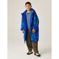 Regatta Junior Waterproof Robe - Olympian Blue Dino