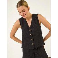 Roman Dusk Crinkle Textured Waist Coat
