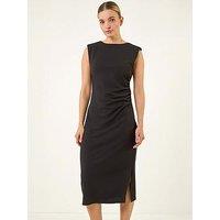 Roman Dusk Stretch Fitted Midi Dress