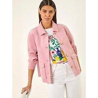 Roman Suedette Button Jacket