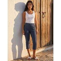 Roman Petite Ponte Stripe Cropped Trouser