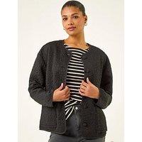 Roman Patterned Pocket Edge Jacket