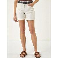Roman Stretch Denim Mom Shorts