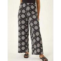 Roman Petite Printed Texture Stretch Trouser