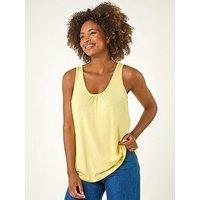 Roman Plain V-Neck Stretch Jersey Vest Top
