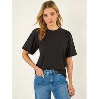 Roman Dusk Puff Sleeve Stretch T-Shirt