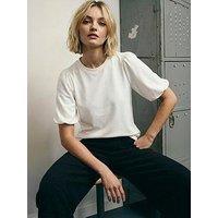 Roman Dusk Puff Sleeve Stretch T-Shirt