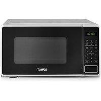 Tower 20L 800W Digital Microwave With 11 Power Levels, Led Display, White
