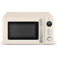 Swan Retro 20L Digital Microwave With 5 Power Levels, Led Display, 800W, Cream