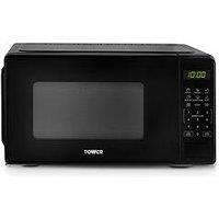 Tower 20L 800W Digital Microwave With 11 Power Levels, Led Display, Black