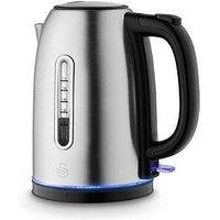 Swan Quiet Boil Cordless Kettle, 3Kw Fast Boil, Stainless Steel