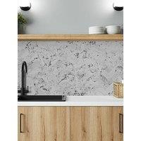 Wilsonart Alloy Carrara Marble Herringbone Kitchen Splashback - 3000X750Mmx4Mm