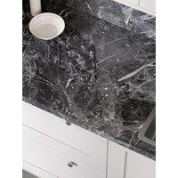 Wilsonart Plus Marquina Marble Laminate Kitchen Upstand - 3000Mm X 100Mm X 20Mm