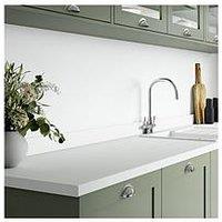Wilsonart Plus Pure White Postformed Laminate Kitchen Breakfast Bar - 4100Mm X 900Mm X 38Mm