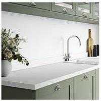 Wilsonart Plus Pure White Postformed Laminate Kitchen Worktop - 4100Mm X 600Mm X 38Mm