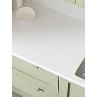 Wilsonart Plus Pure White Laminate Kitchen Upstand - 3000Mm X 100Mm X 20Mm