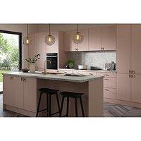 Wilsonart Omega Modern Tuscany Marble Square Edge Laminate Kitchen Worktop - 4100 X 620Mm X 38Mm