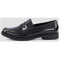 The Very Collection Older Girls' Cindy Patent Penny Loafer School Shoes - Black