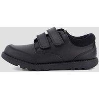 The Very Collection Boys Tracer Double Strap Smart School Shoes - Black