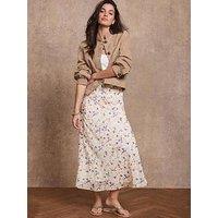 Mint Velvet Blue Floral Print Skirt