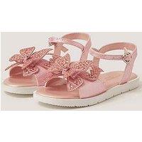 Monsoon Girls Bling Butterfly Sandals - Pink