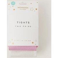 Monsoon Girls Frosted 2 Pack Tights