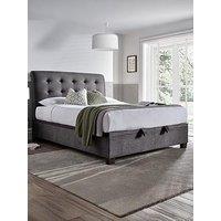 The Very Collection Faroe Double End Lift Up Ottoman Storage Double Bed - Bed Frame With Airsprung Platinum Mattress