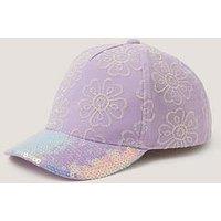 Monsoon Girls Embroidered Sparkle Hat - Light Purple