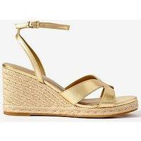 Mint Velvet Jase Gold Espadrille Sandal