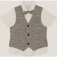 Monsoon Boys Greyson Dogstooth 3 Piece Suit Set - Navy