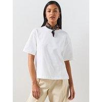 Mango Oversized Cotton T-Shirt - White