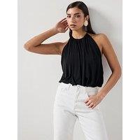 Mango Halter Balloon Effect Body - Black