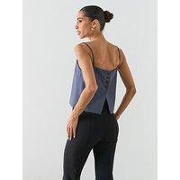 Mango Lyocell Suit Waistcoat - Blue