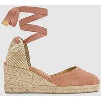 Castaner Classic Espadrille Wedge Shoes - Pink
