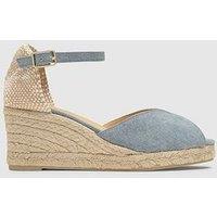 Castaner Denim Espadrille Wedge