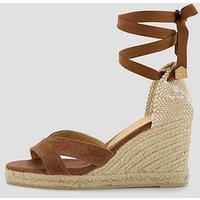 Castaner Suede Open Toe Wedge