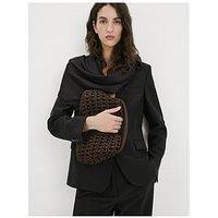 Mango Natural Fibre Handbag - Brown