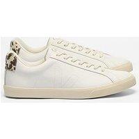 Veja Womens Esplar Leather Trainers - White