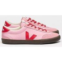 Veja Womens Volley Ot Leather Trainers - Pink