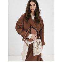 Mango Oval Shoulder Bag - Brown