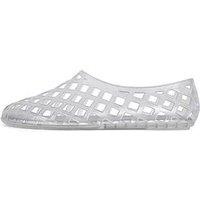 Jeffrey Campbell Women'S Perforated Jelly Flat Ballet Shoes - Clear