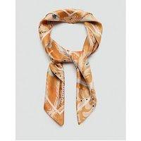Mango Floral Print Scarf - Orange
