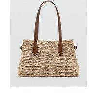 Mango Natural Fibre City Bag - Brown