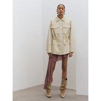 Mango Oversized Parka With Pockets - Cream