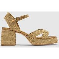 Castaner Metallic Braided Sandals - Gold