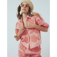 River Island Cornelli Co-Ord Shirt - Pink